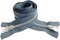 YKK #5 Medium Weight Aluminum Dark Grey"2-Way" Dual Separating Jacket Zipper - Choose Your Length - Color: Dark Grey #579 - Made in The United States (1 Zipper Per Pack) (33" Inches)